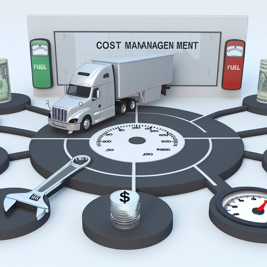 Image depicting cost management concepts for owner-operators in the trucking industry