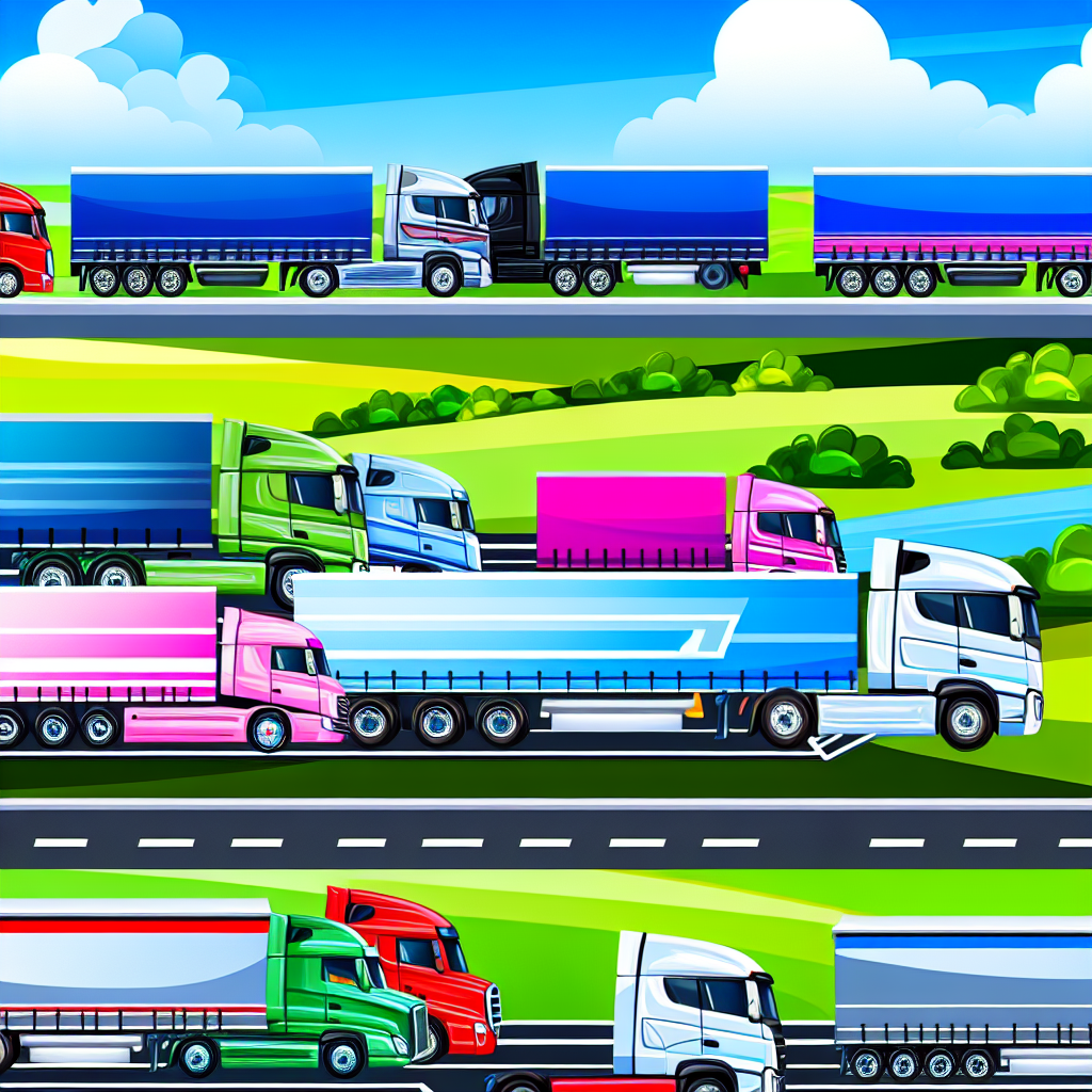 Owner-Operator Trucks on Highway