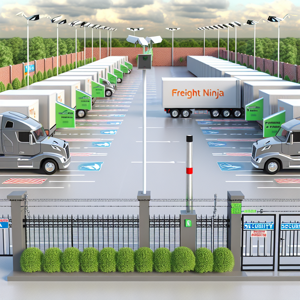 secured truck parking facility