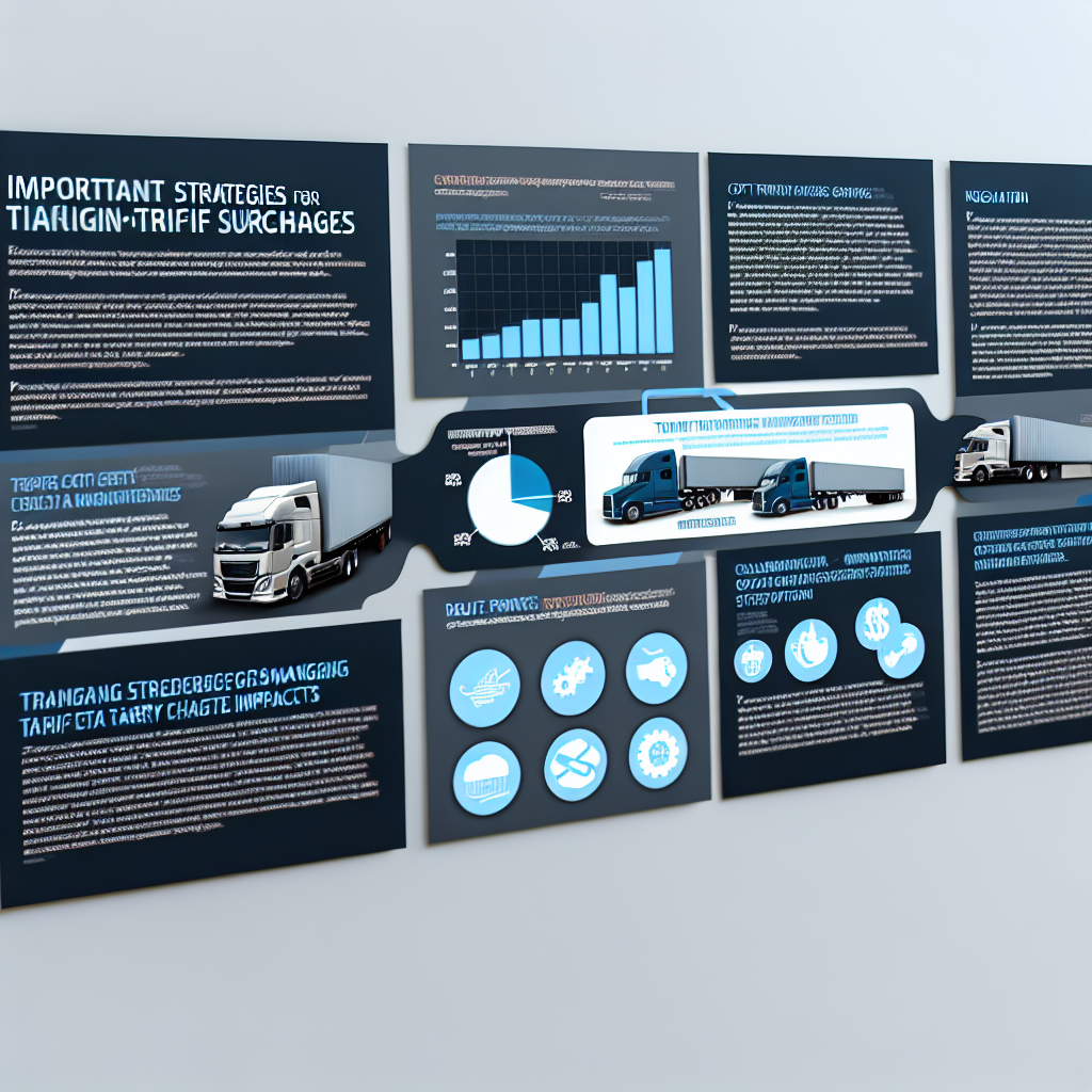 Strategies for Managing Tariff Surcharges Infographic