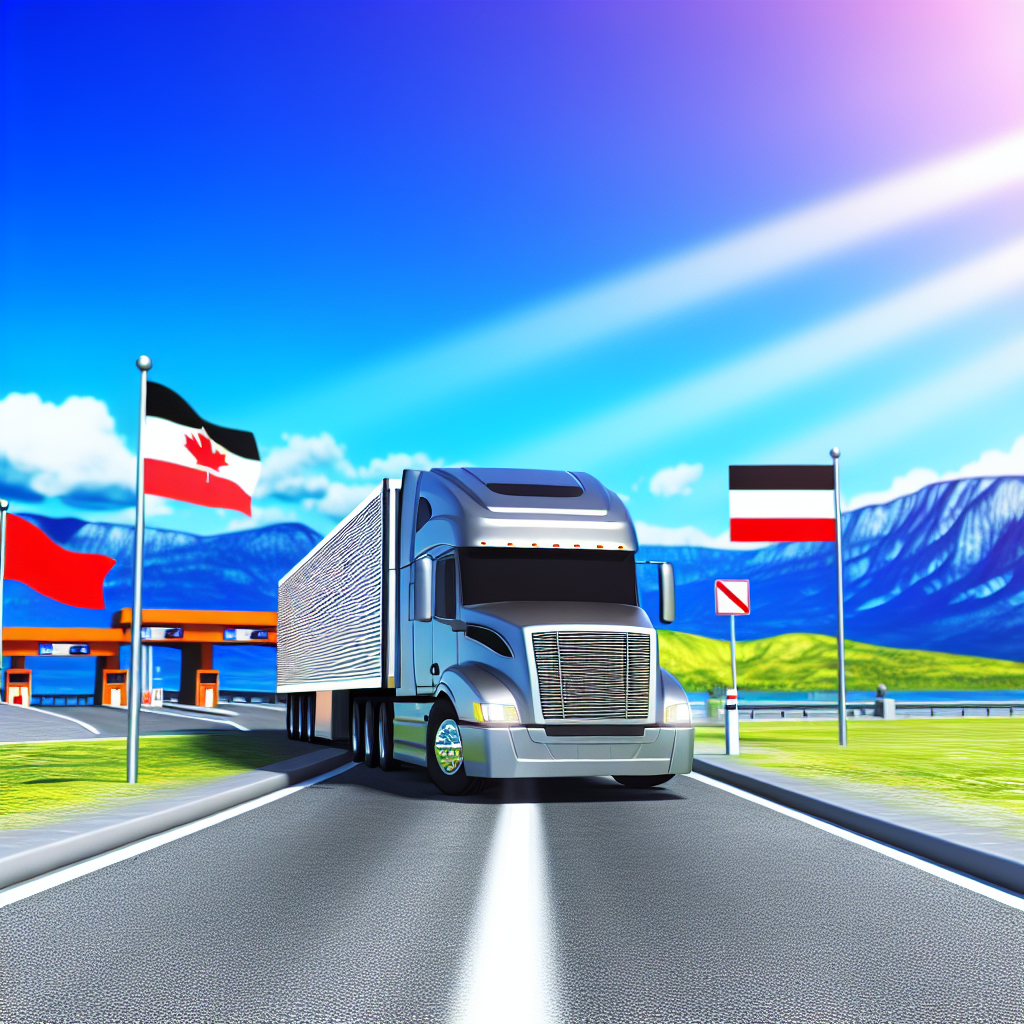 Truck Crossing the Border