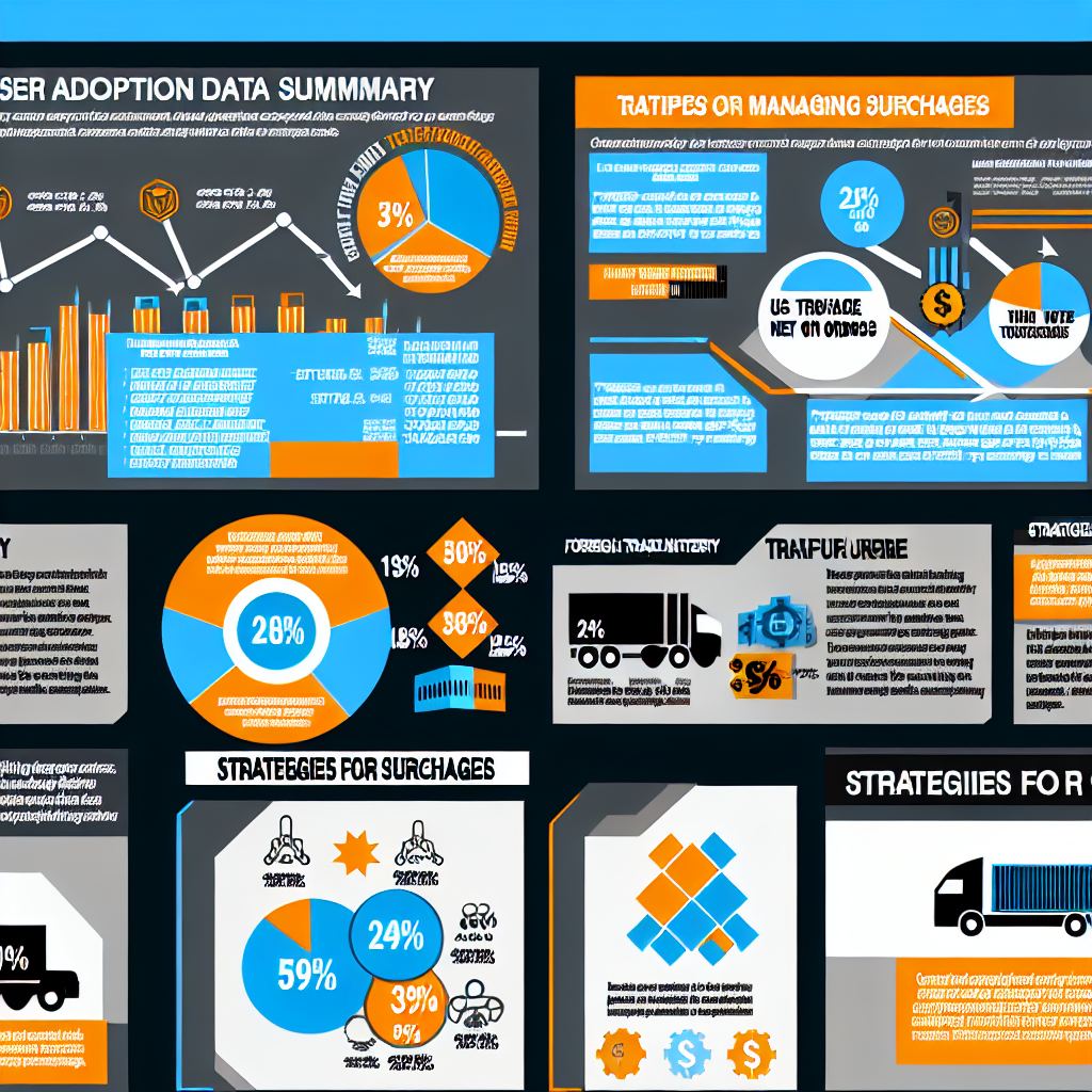 User Adoption Data Summary and Strategies for Managing Surcharges Infographic