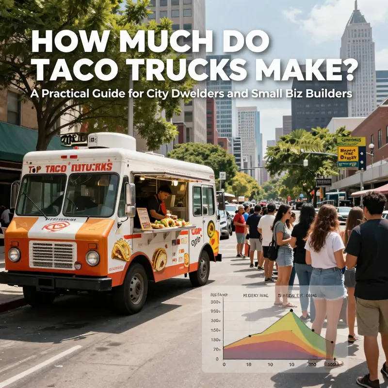 Illustration of monthly revenue dynamics by region and peak lunch times for a taco truck.
