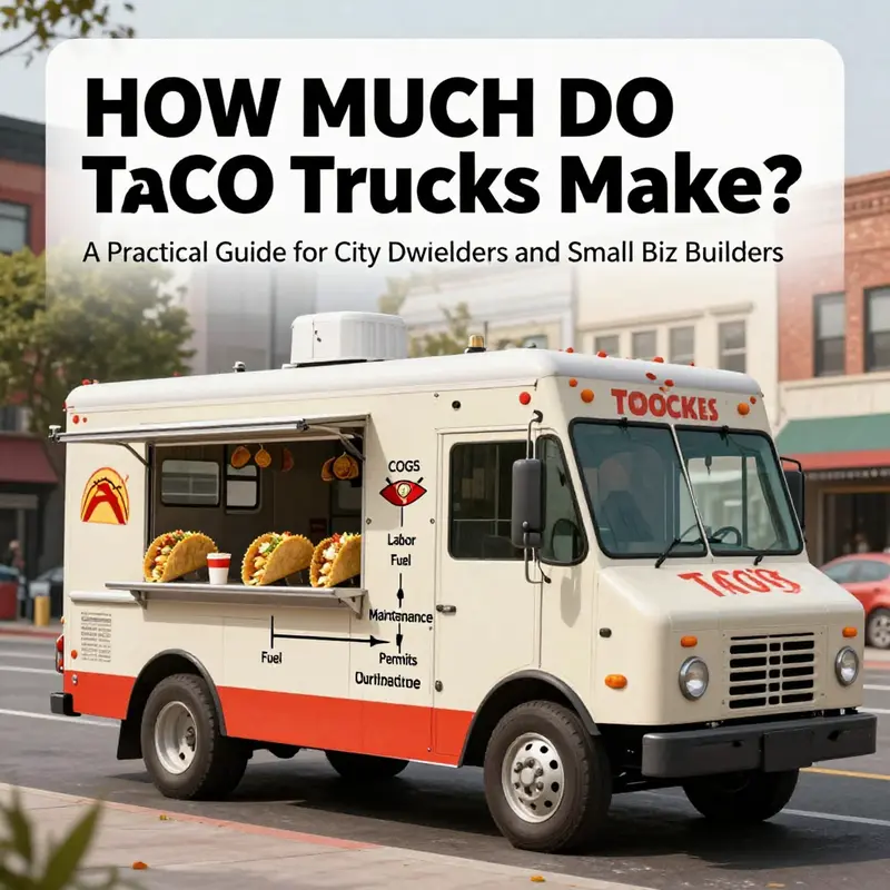 Illustration of monthly revenue dynamics by region and peak lunch times for a taco truck.