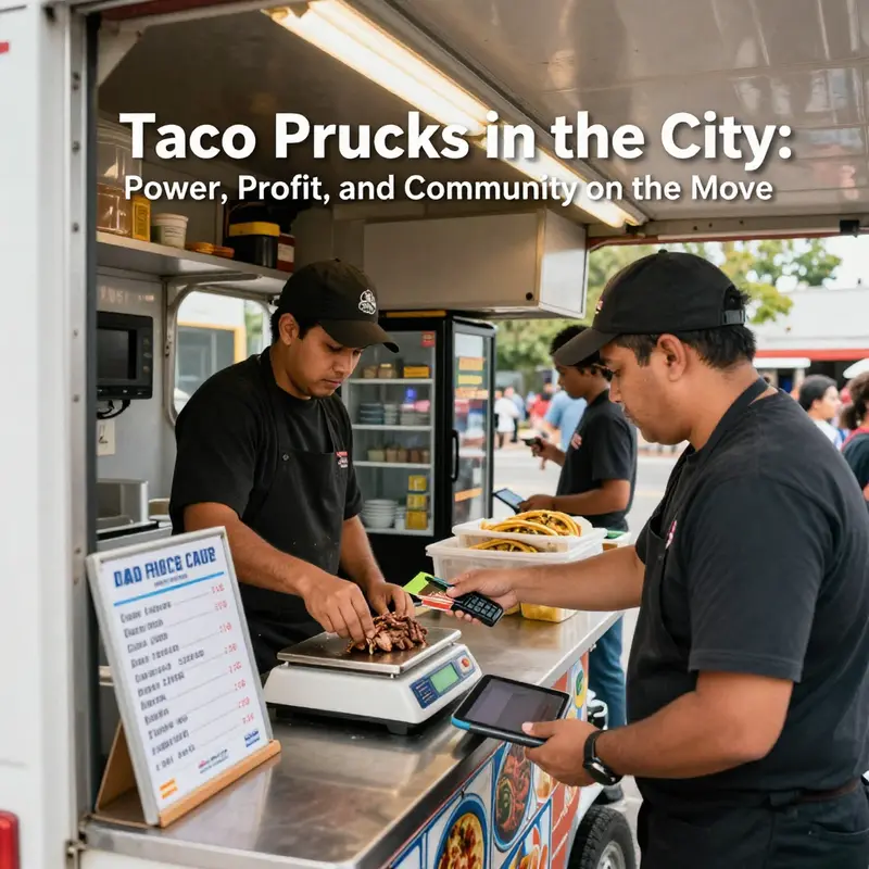 Power, gear, and routes: the tech backbone that keeps a taco truck moving and responsive to commuters.