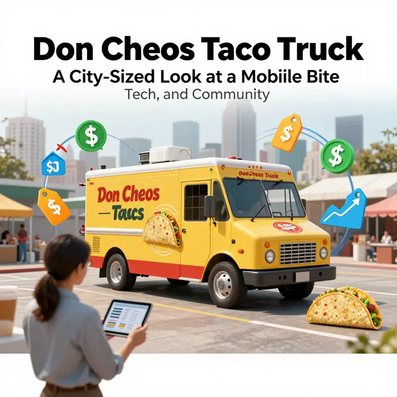 Don Cheos Taco Truck in a data-filled urban landscape showing the interplay of real-world service and digital data gaps.
