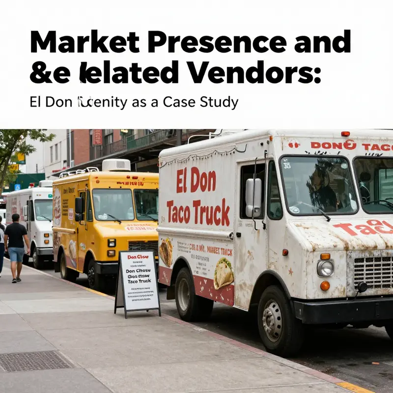 **Signs blur the brand lines** between El Don and Don Chow at a curbside lunch stop.