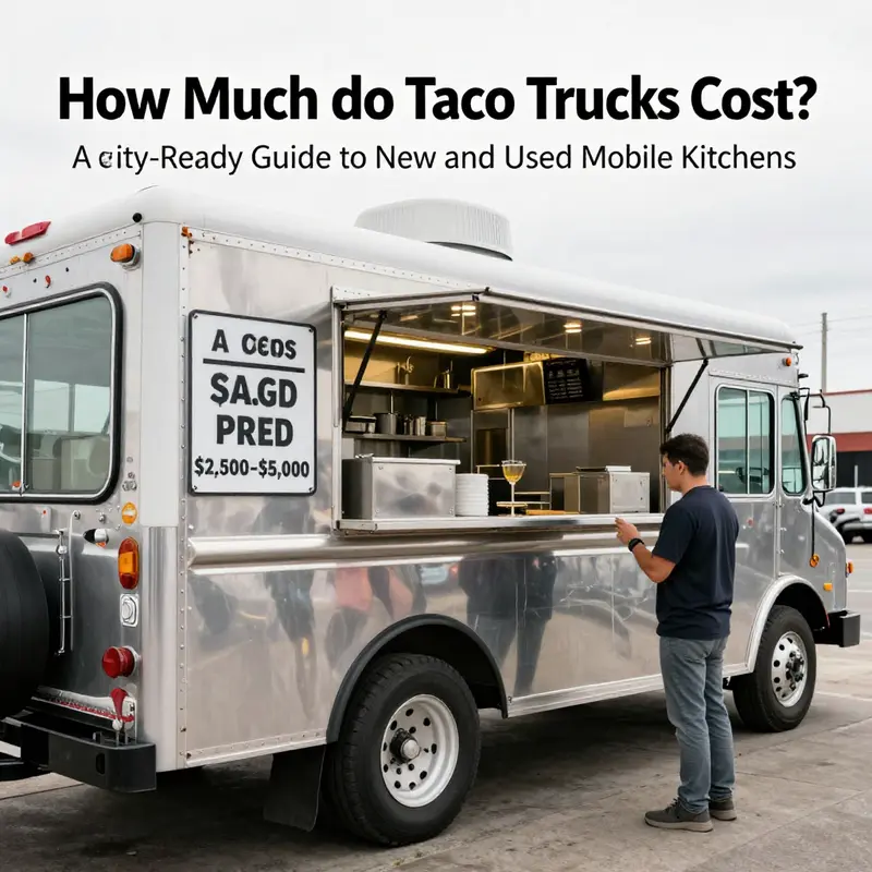 New taco trucks offer clear price bands and customization paths for startup capital planning.