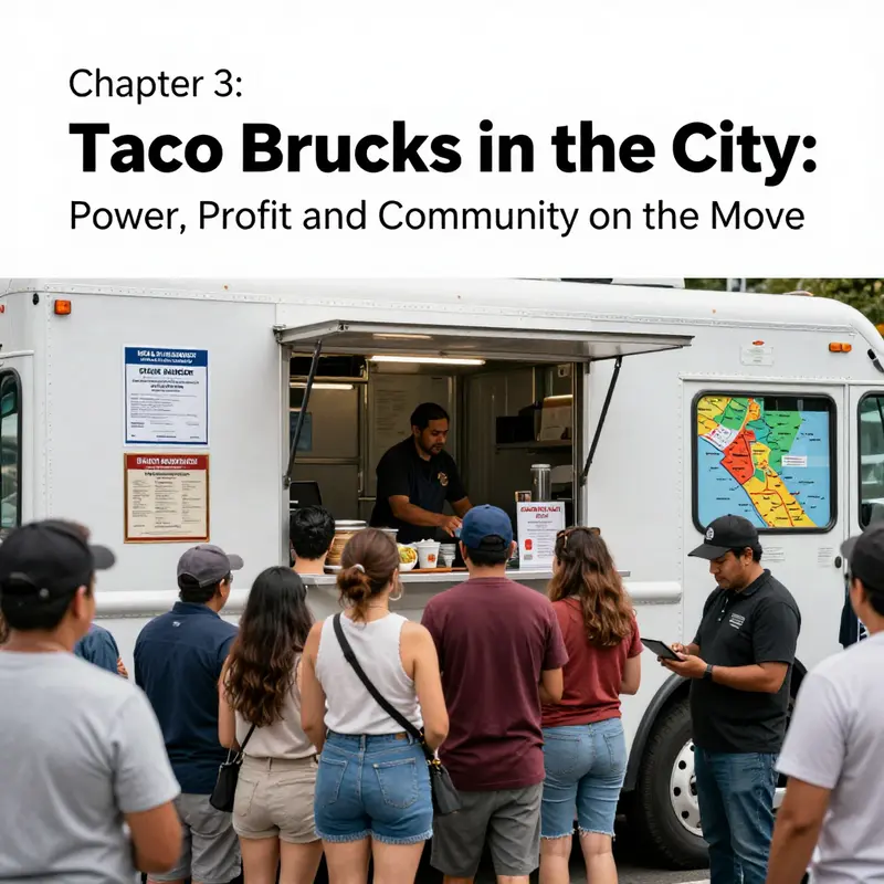 Power, gear, and routes: the tech backbone that keeps a taco truck moving and responsive to commuters.
