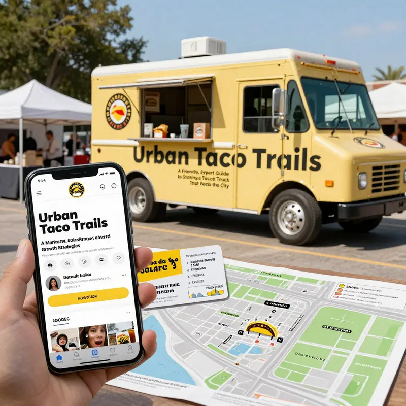 Concept development and menu planning for a taco truck that suits city life and commuter rhythms.