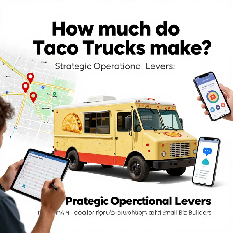 Illustration of monthly revenue dynamics by region and peak lunch times for a taco truck.