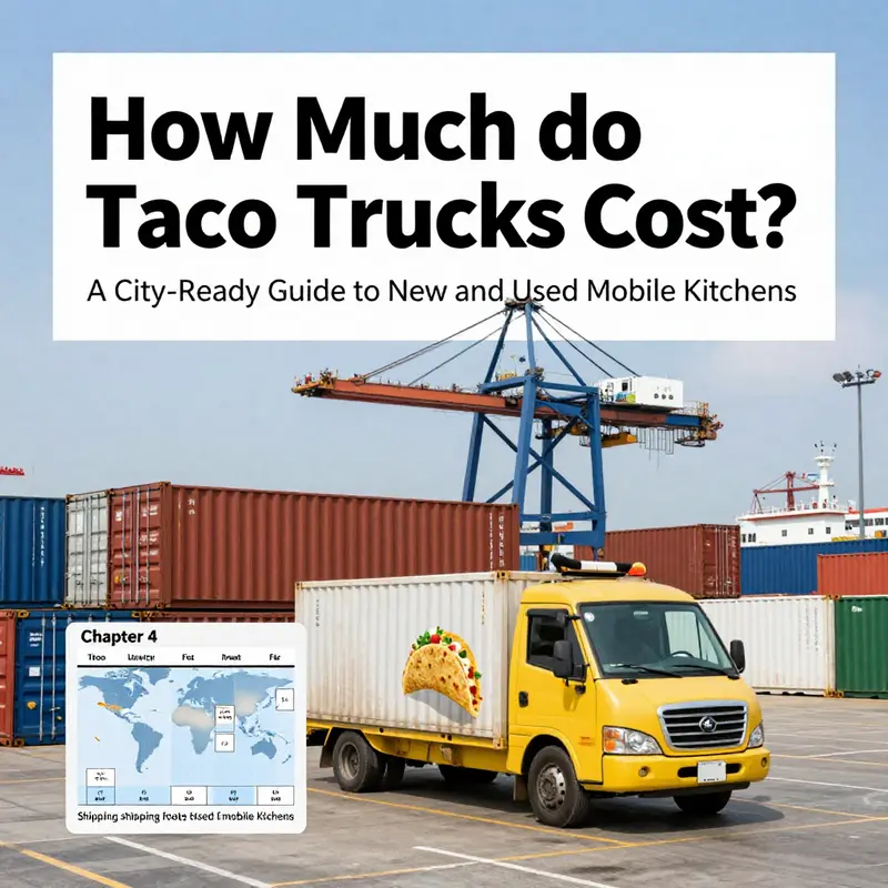 New taco trucks offer clear price bands and customization paths for startup capital planning.