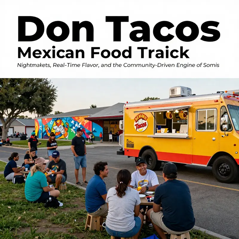 A night-time view of Don Tacos’ tech-enabled operations, illustrating how software, hardware, and staff coordination deliver quick, consistent meals.