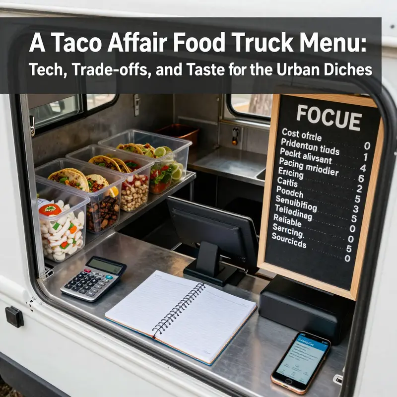 The taco affair menu comes alive through digital ordering, improving speed and accuracy for busy city streets.