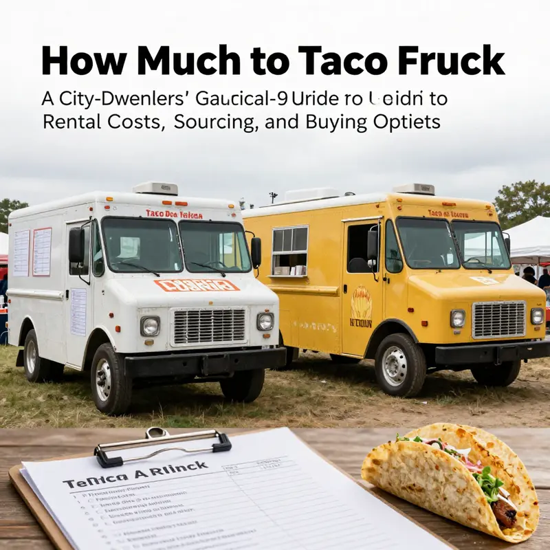Urban taco truck in action, illustrating typical per-day rental costs for events.