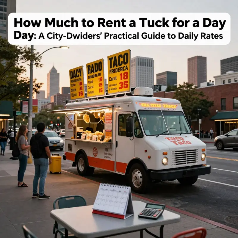 Baseline daily pricing shows how truck size, condition, and gear influence the rate.