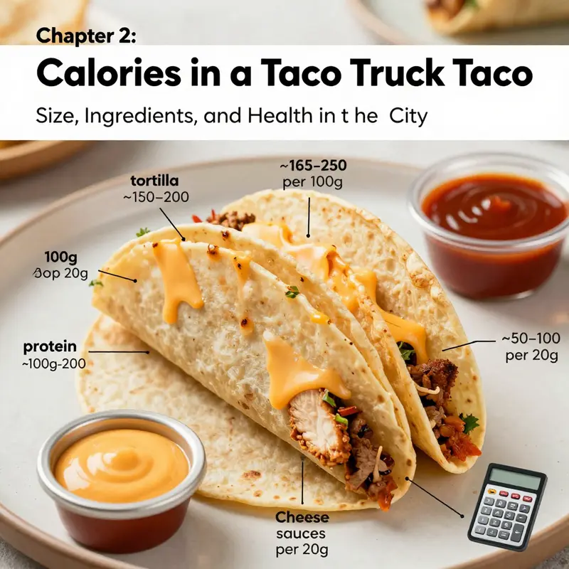 Mexican-style vs French-style taco sizes illustrate calories variability by region and portion.