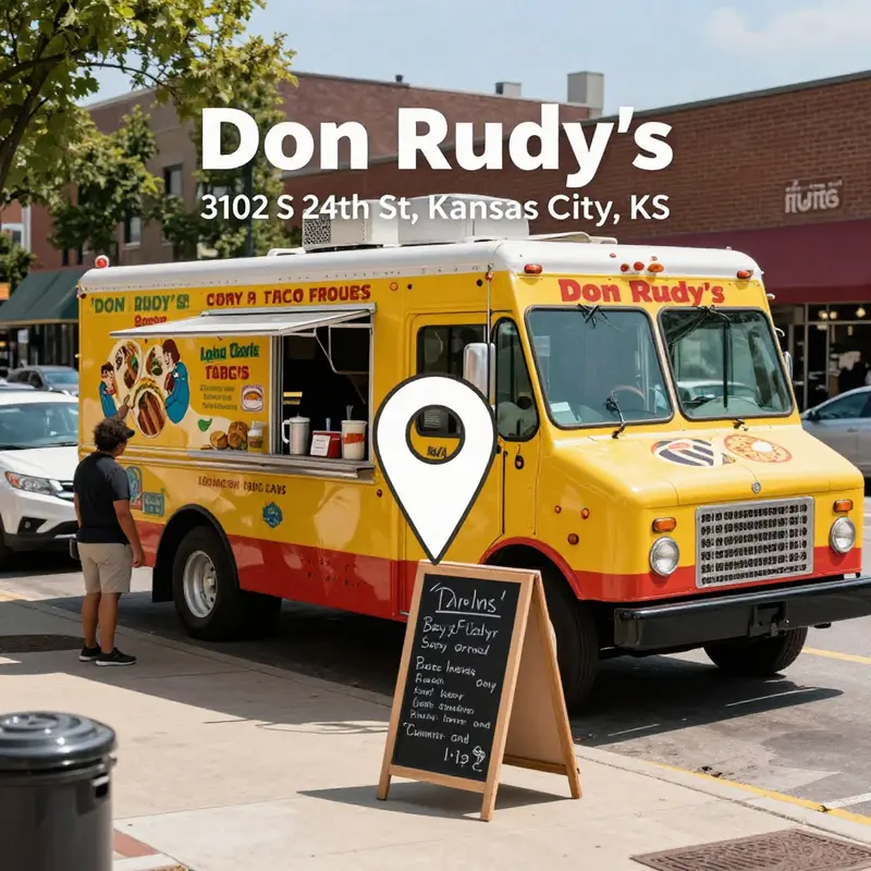 The truck’s footprint on a bustling KC street, with visible contact cues for passersby.