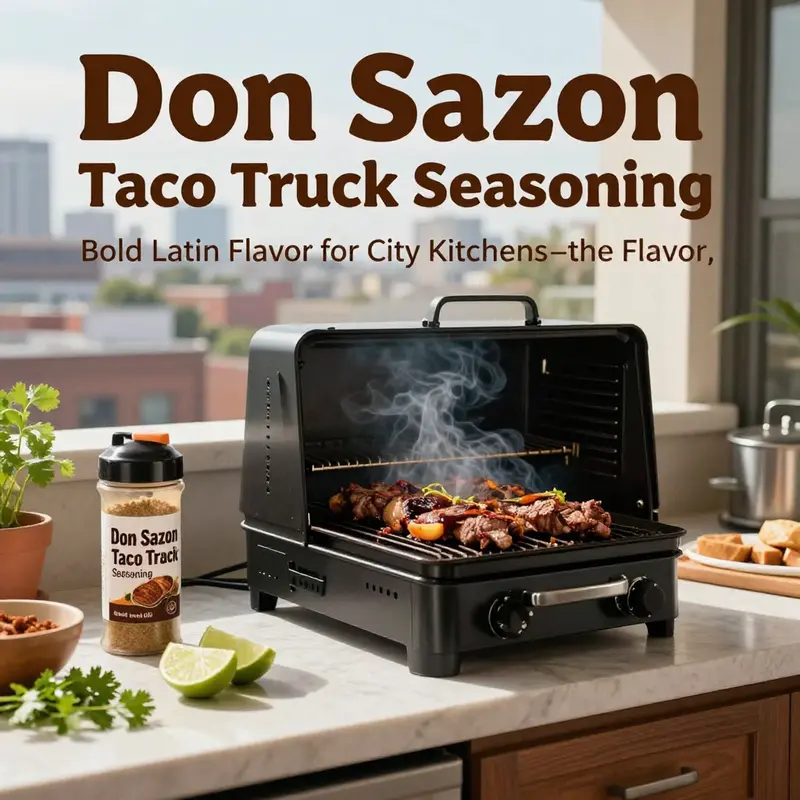 Key flavors and practical uses of Don Sazon for quick, restaurant-like results in urban settings.