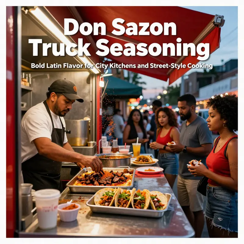 Key flavors and practical uses of Don Sazon for quick, restaurant-like results in urban settings.