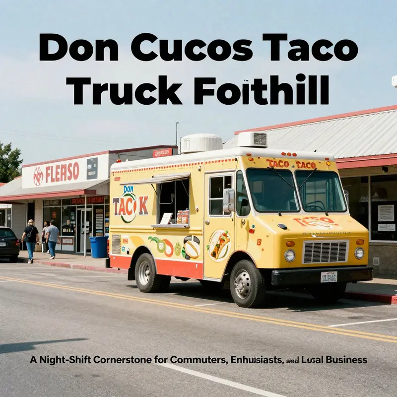 Don Cucos Taco Truck Foothill serving after-work commuters along Foothill Blvd.