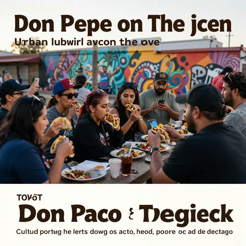 Don Pepe Taco Truck on a busy city corner shapes first impressions through branding and community buzz.