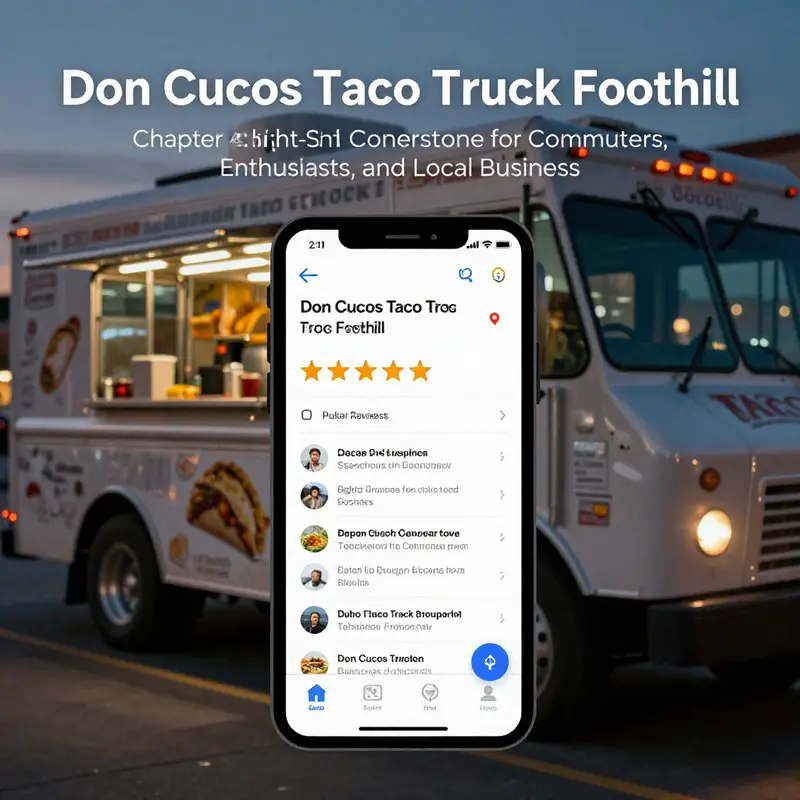 Don Cucos Taco Truck Foothill serving after-work commuters along Foothill Blvd.