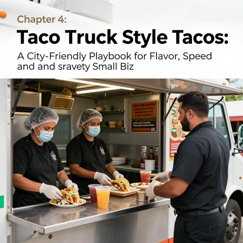 A tight, efficient taco-assembly line that keeps speed and flavor in balance within a mobile setup.