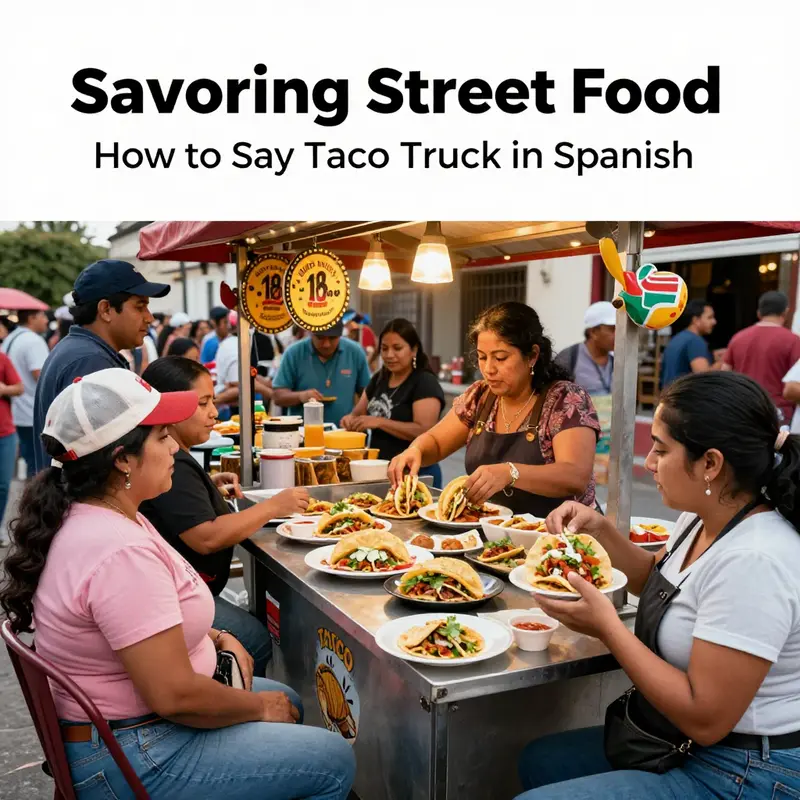A colorful taco truck capturing the essence of street food culture.