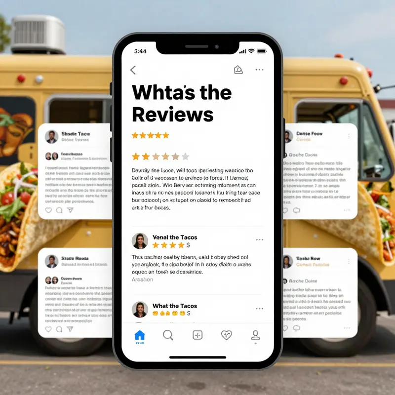 A lively street scene featuring a popular taco food truck in Dayton.