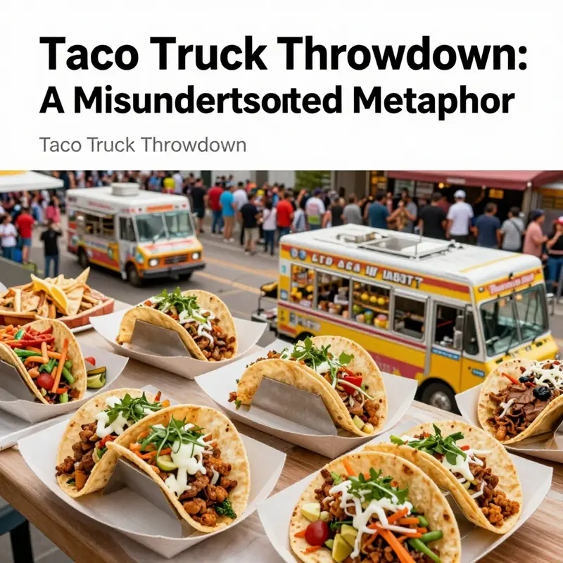A collection of varying tacos from diverse food trucks, symbolizing cultural richness in urban spaces.