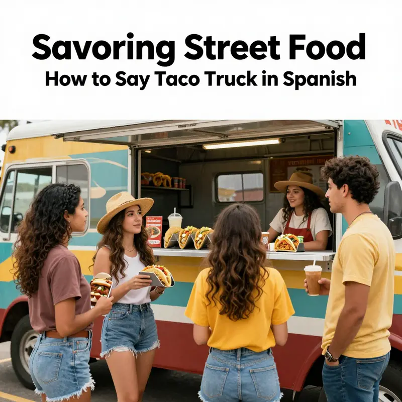 A colorful taco truck capturing the essence of street food culture.