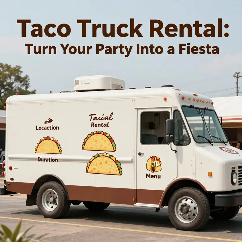 Cost breakdown for renting a taco truck for different types of parties.