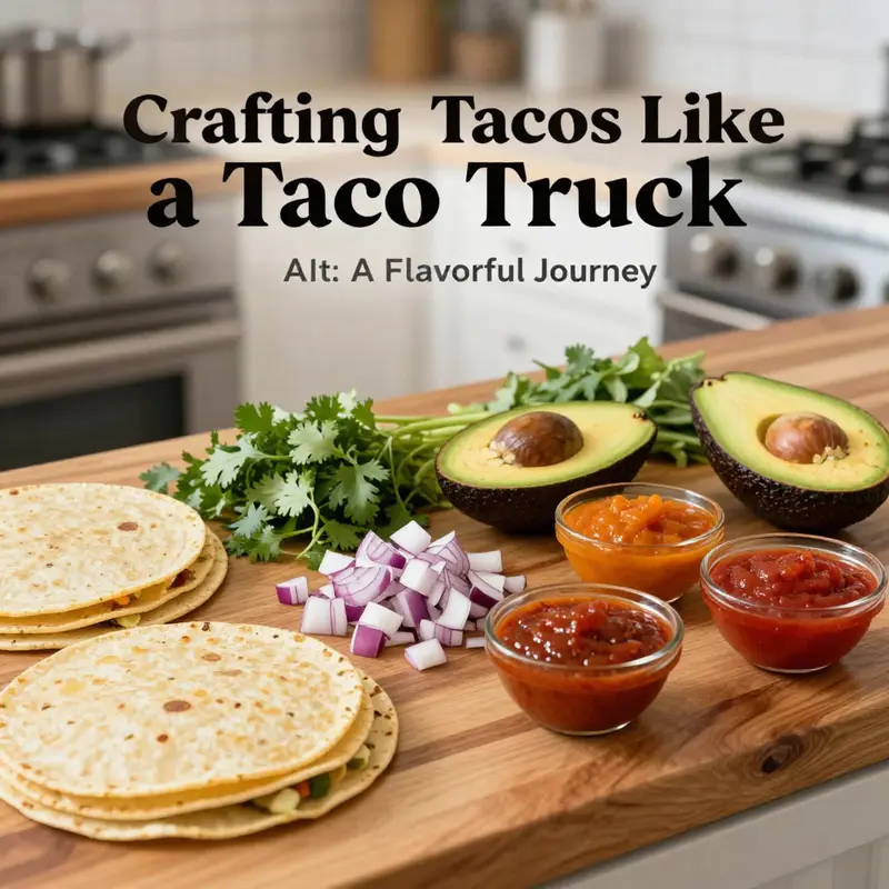 An array of fresh ingredients perfect for crafting authentic tacos.