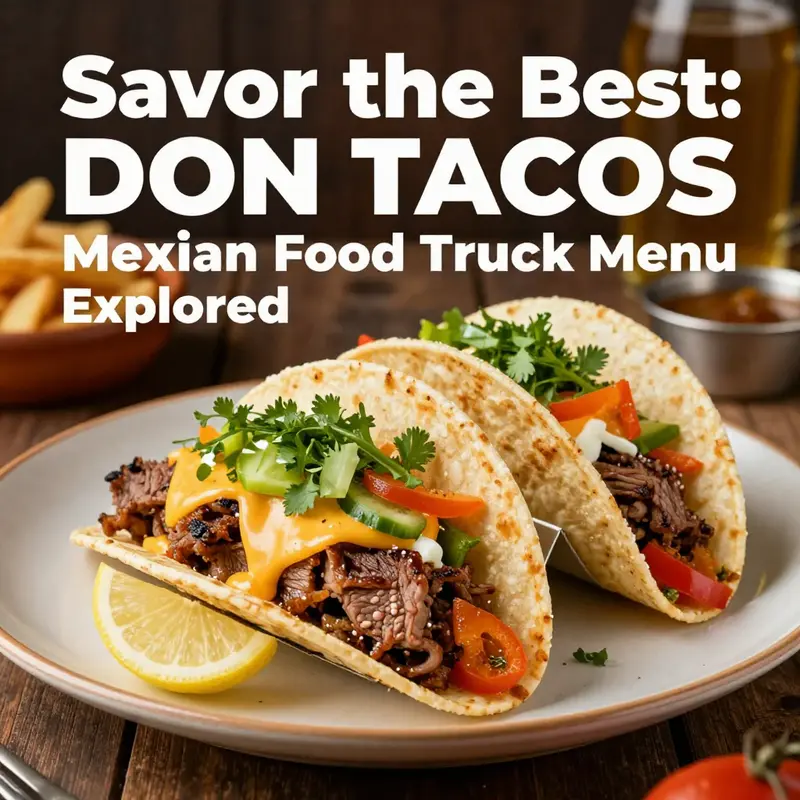 Gourmet tacos showcasing premium ingredients at Don Tacos.
