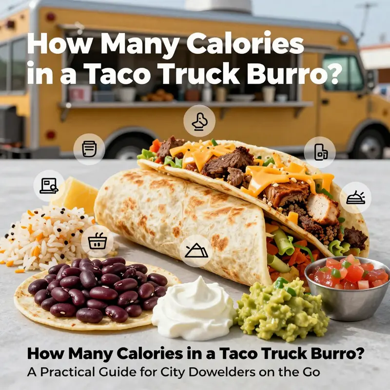 Visual breakdown of burrito components and their calorie contributions for an informed estimate.