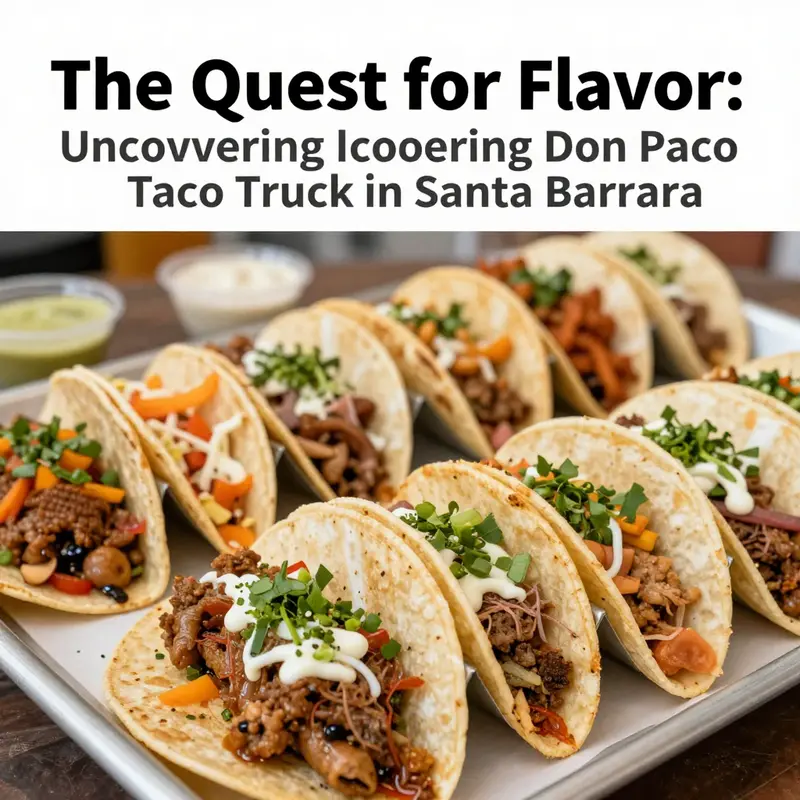 Santa Barbara’s lively food scene with a variety of taco options.