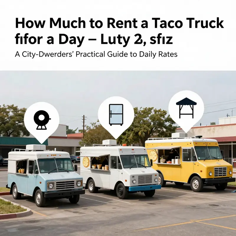 Baseline daily pricing shows how truck size, condition, and gear influence the rate.