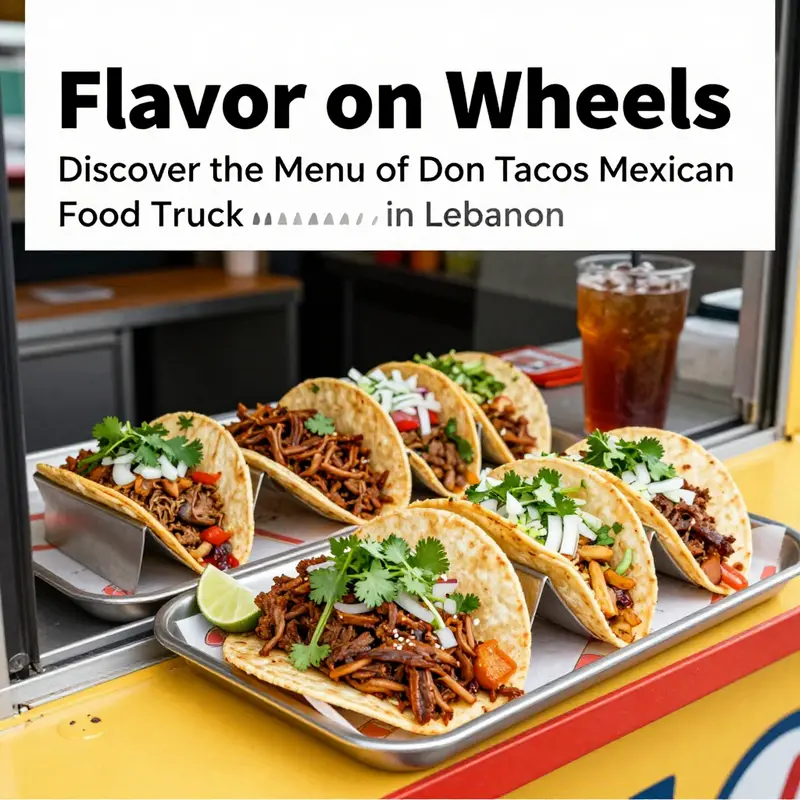 A delightful selection of tacos showcasing the diverse menu at Don Tacos Mexican Food Truck.