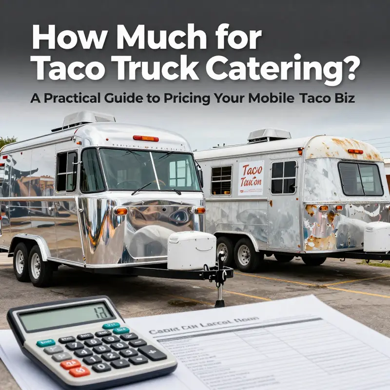 Overview of price bands and the key baseline factors that set costs for taco truck catering.