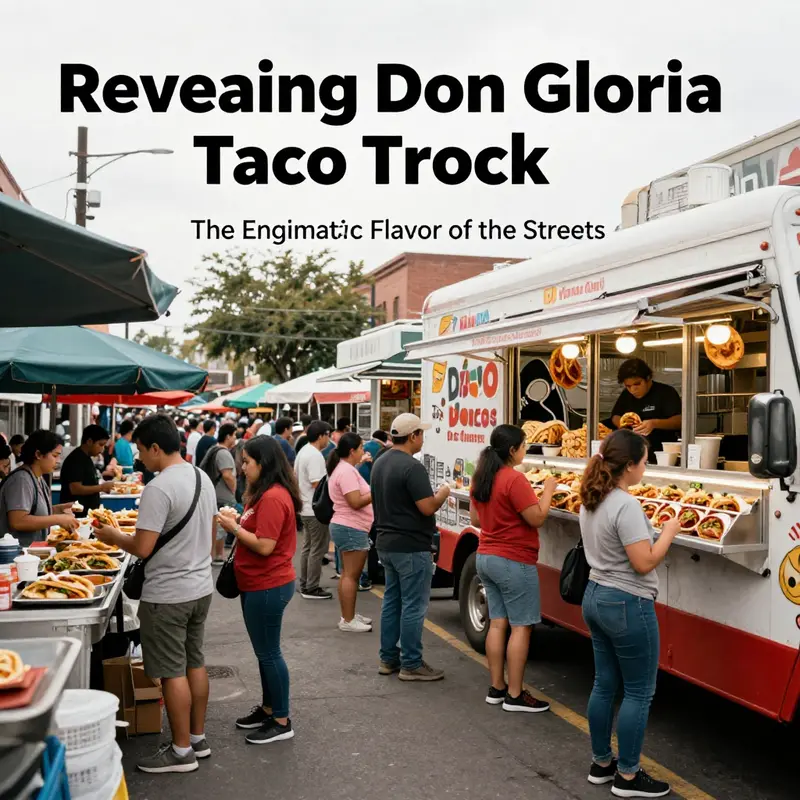 A vacant taco truck spot illustrating the mystery behind Don Gloria’s absence from popular food truck listings.