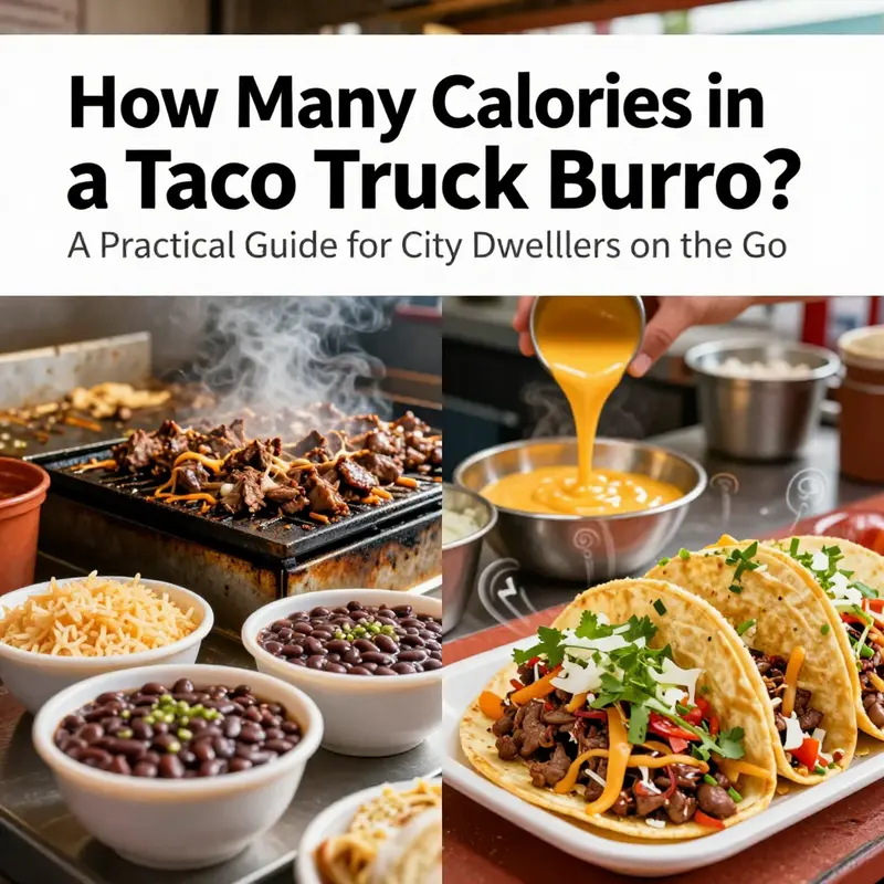 Visual breakdown of burrito components and their calorie contributions for an informed estimate.