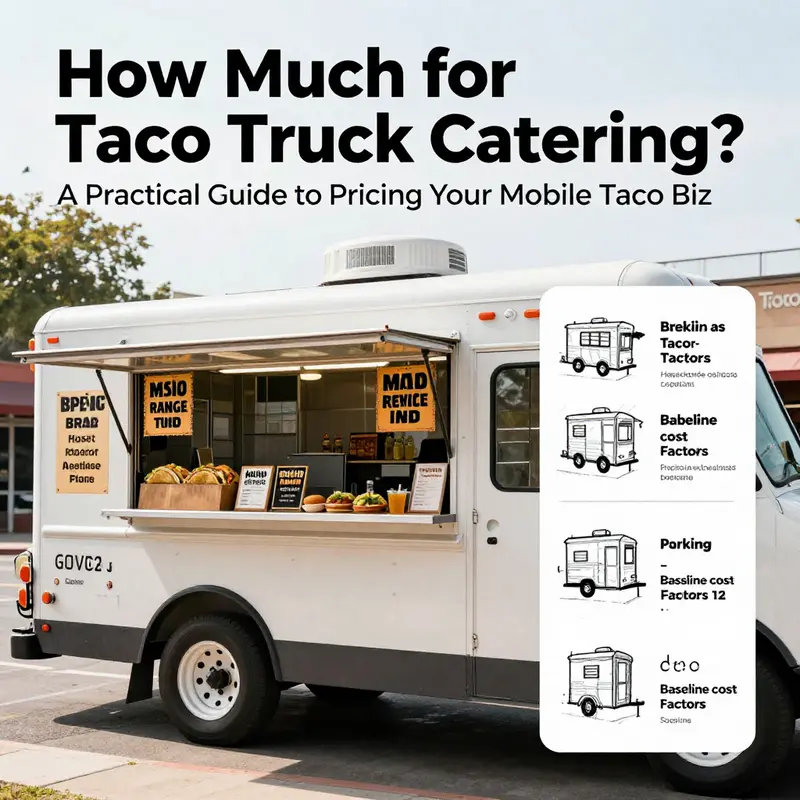 Overview of price bands and the key baseline factors that set costs for taco truck catering.