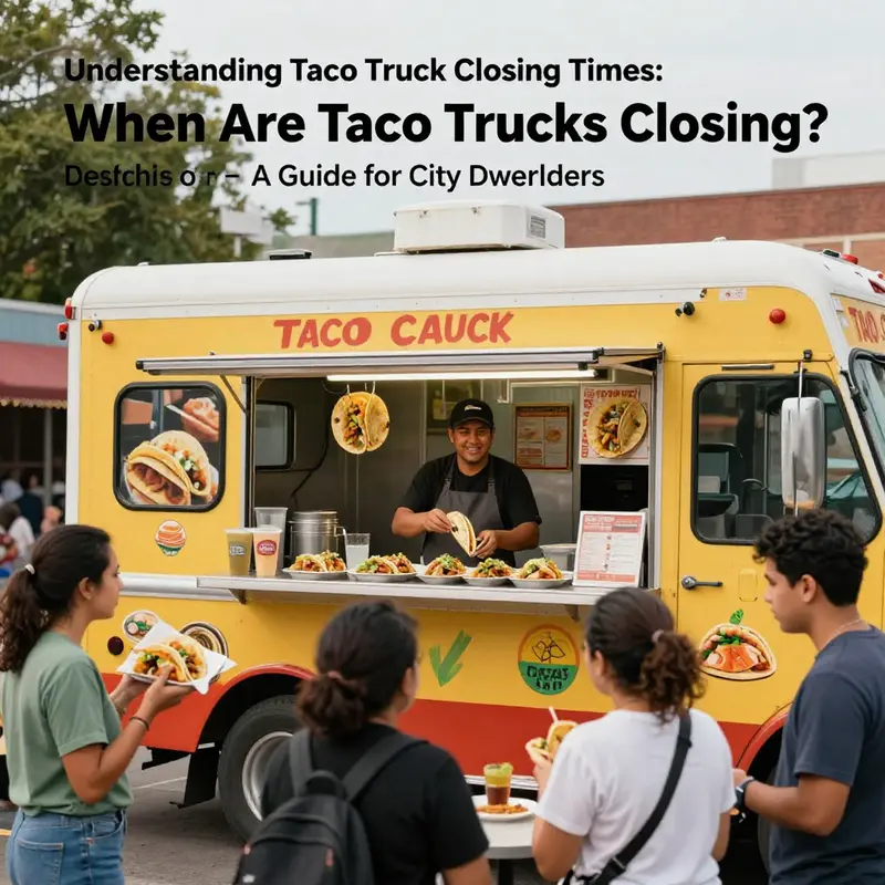 Understanding the precise closing times of taco trucks helps customers plan their culinary adventures.