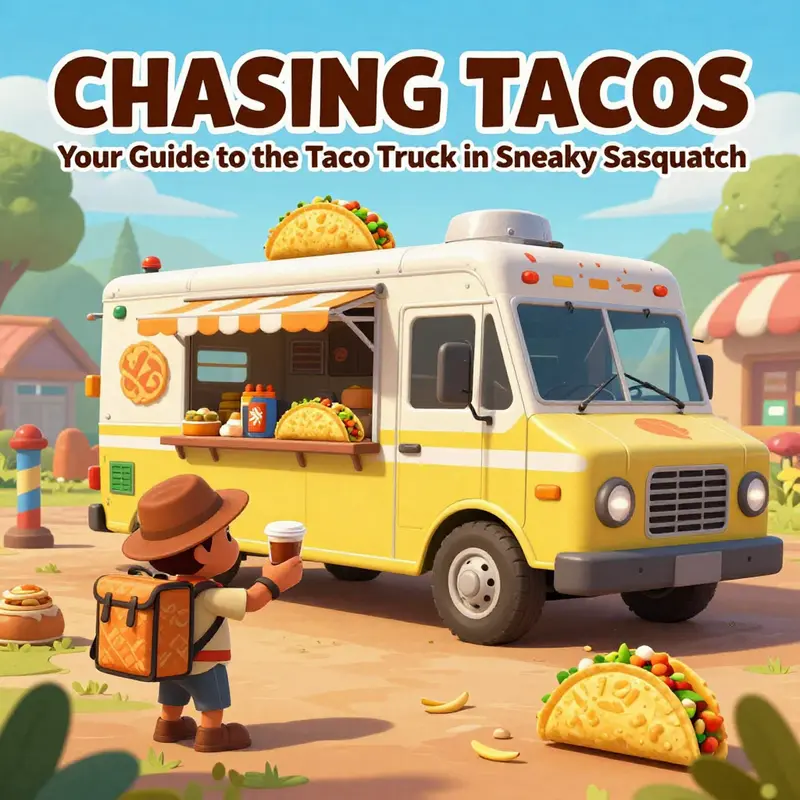 The vibrant taco truck located by the golf course, inviting players to stop and enjoy some delicious tacos.