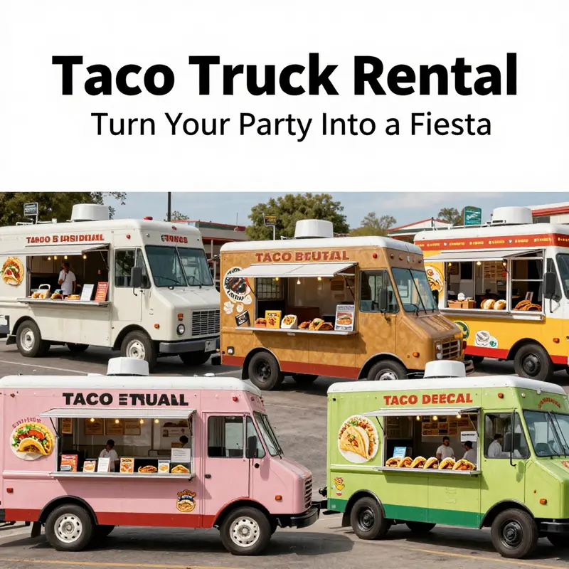 Cost breakdown for renting a taco truck for different types of parties.