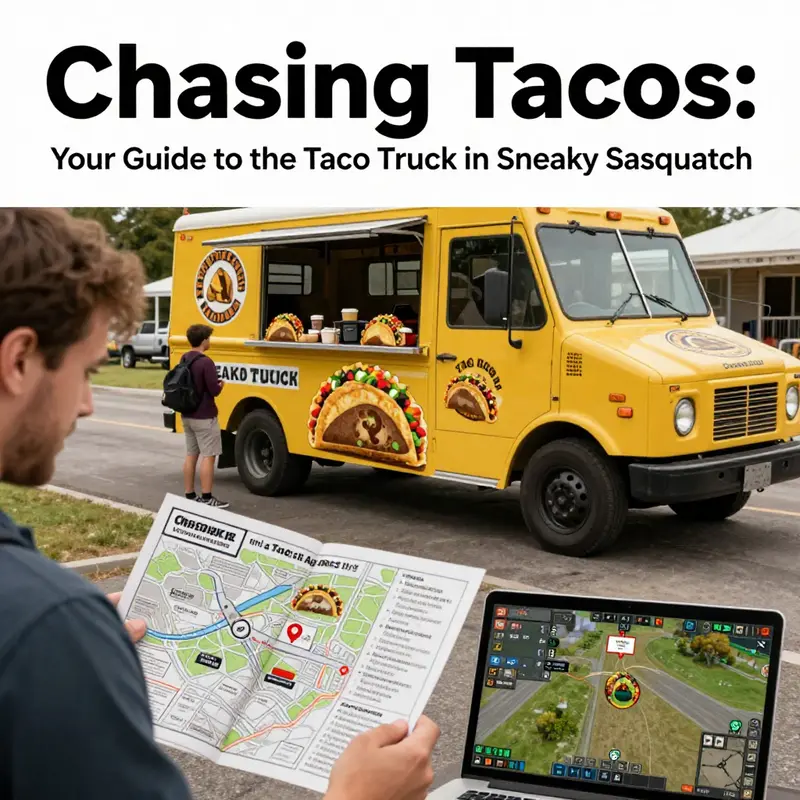 The vibrant taco truck located by the golf course, inviting players to stop and enjoy some delicious tacos.