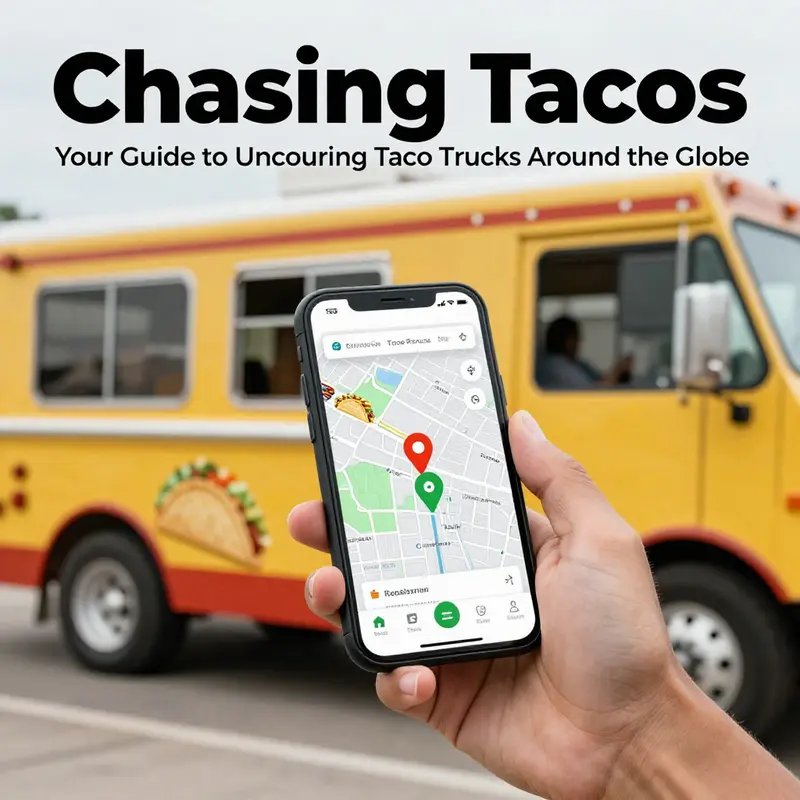 Explore the bustling urban landscape where taco trucks serve hundreds of hungry customers.