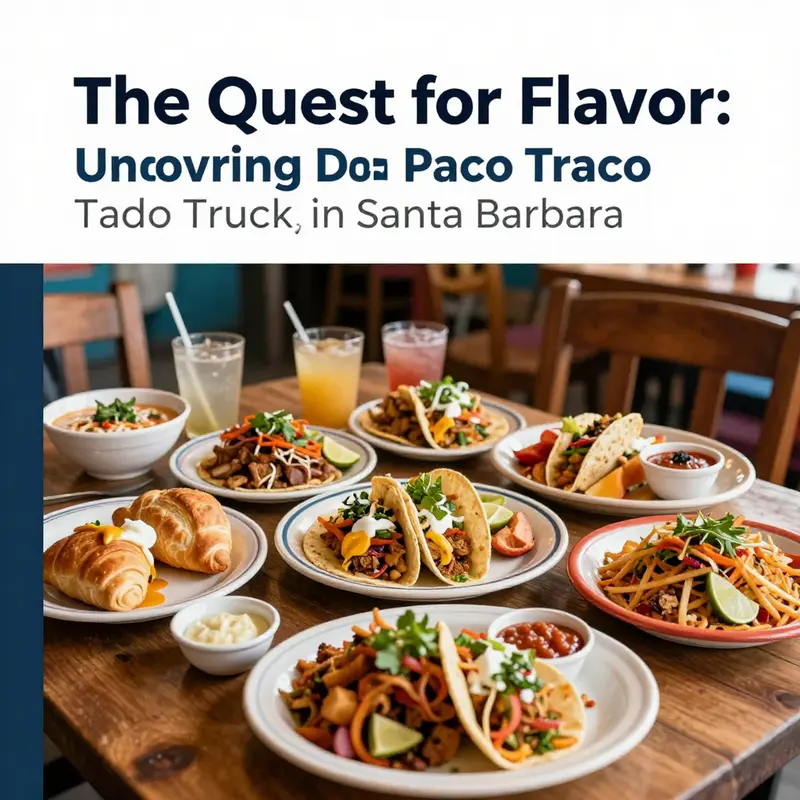 Santa Barbara’s lively food scene with a variety of taco options.