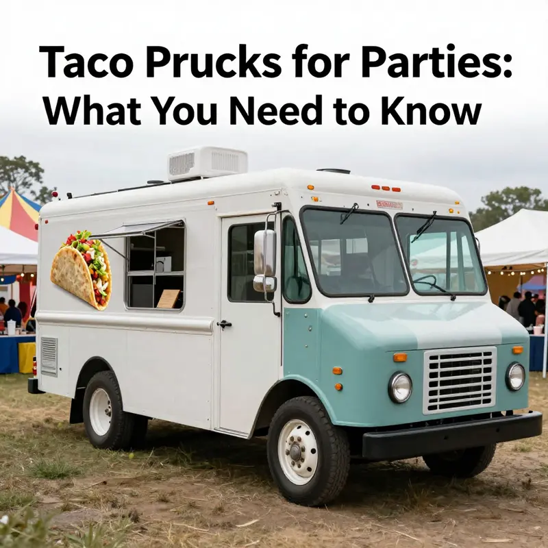 A new taco truck ready to delight guests at an outdoor event.